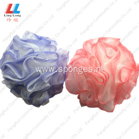 two color loofah bathroom sponge bath cleaner